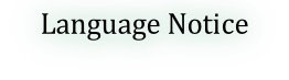 Language Notice